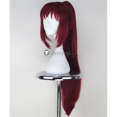 Seraph of the End Owari no Serafu Mito Jujo Crimson Red Cosplay Wig