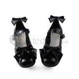 Top and Back Double Bows Lolita Shoes