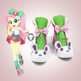 My Little Pony Equestria Girls Fluttershy Blue Cosplay Boots Shoes