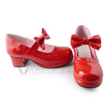 Low Heel Bow Lolita Shoes