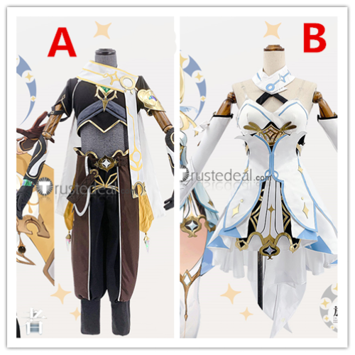 Genshin Impact Traveler Aether Lumine Sora Hotaru Kong Ying Cosplay Costumes