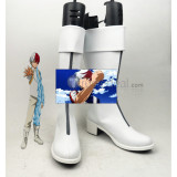 Boku no Hero Academia Shouto Todoroki White Cosplay Boots Shoes