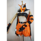 League of Legends Jinx Witch Holloween Black Orange Cosplay Costume