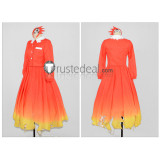 Touhou Project Shizuha Aki Red Gradients Cosplay Costume