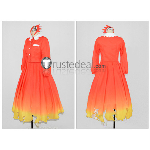 Touhou Project Shizuha Aki Red Gradients Cosplay Costume