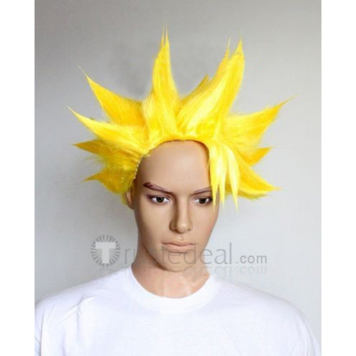 Fairy Tail Laxus Dreyar Yellow Blonde Styled Cosplay Wig