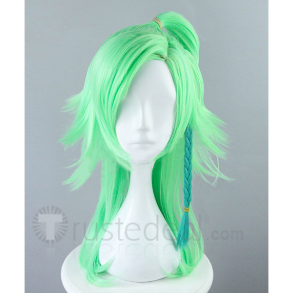 B-Project MOONS Wasari Hiraku Green Cosplay Wig