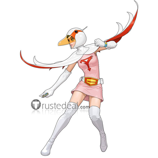 Tatsunoko vs Capcom Jun the Swan White Cosplay Shoes Boots