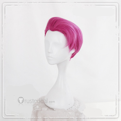 Overwatch Zarya Short Pink Cosplay Wig