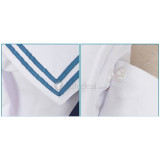 Kyoukai no Kanata Kuriyama Mirai and Ai Shindou White Sailor Uniform Cosplay Costume