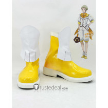 Binan Koukou Chikyuu Bouei Bu Love Battle Lover Sulphur Io Naruko Yellow Cosplay Boots Shoes