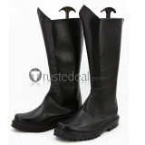 Mobile Suit Gundam 00 Graham Aker Black Cosplay Shoes Boots