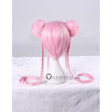 Super Sonico Sonico Cheongsam Pink Braid Cosplay Wig