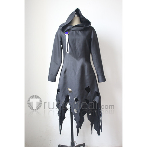 Mirai Nikki Yuno Gasai God Black/Grey Cloak Cosplay Costume