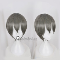 Tsukiuta Six Gravity Uduki Arata Grey Black Mixed Cosplay Wig