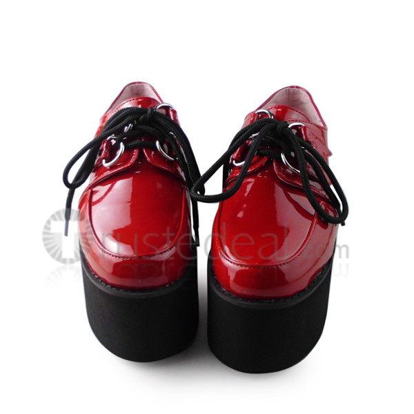 Red Platform Lolita Shoes