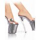 Transparent PVC Upper High Heel Open-toes Platform Sexy Sandals(LT2005)
