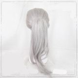 Yuri on Ice THE MOVIE ICE ADOLESCENCE Victor Viktor Nikiforov Young Long Ponytail Gray Lace Front Cosplay Wig