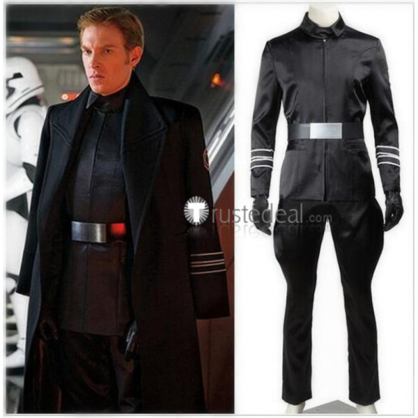 Star Wars The Force Awakens Armitage Hux General Hux Black Cosplay Costume