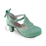 Sweet Mint Lolita Heels Shoes