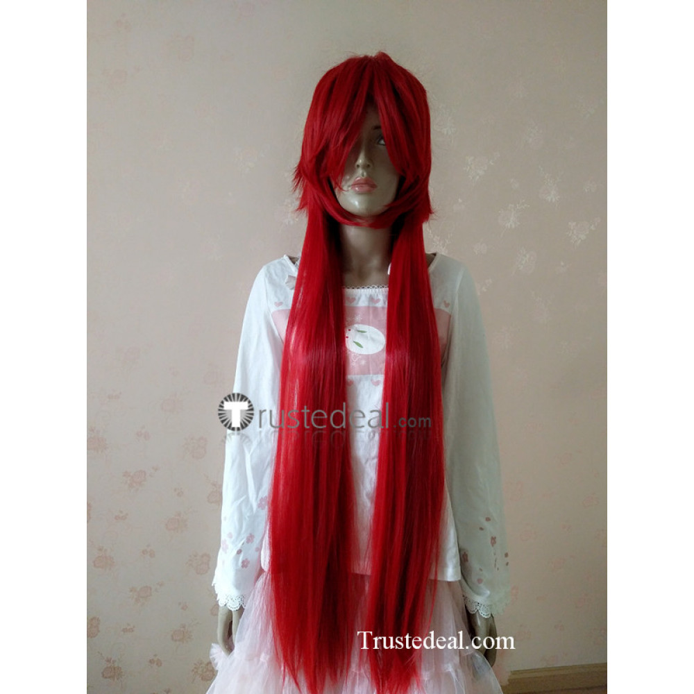 Red cosplay wig discount
