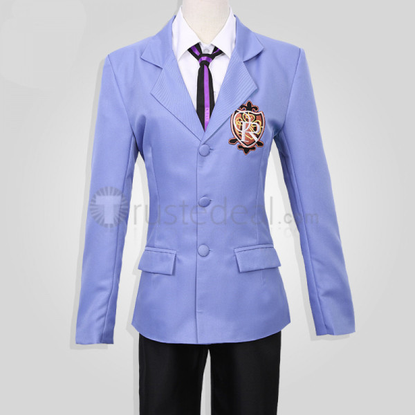 Ouran High School Host Club Haruhi Tamaki Honey Blue Black Cosplay Costume Whole Set