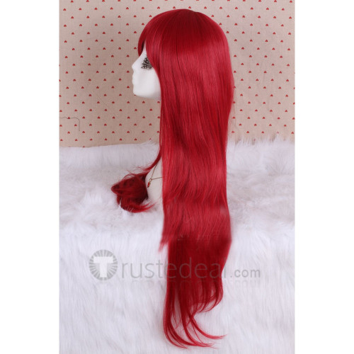 Fairy Tail Erza Scarlet Long Red Cosplay Wig