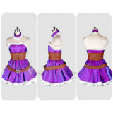 League of Legends Original Caitlyn Purple Dress Cosplay Costume