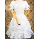 Cotton White Ruffles Short Sleeves Lolita Dress(CX129)
