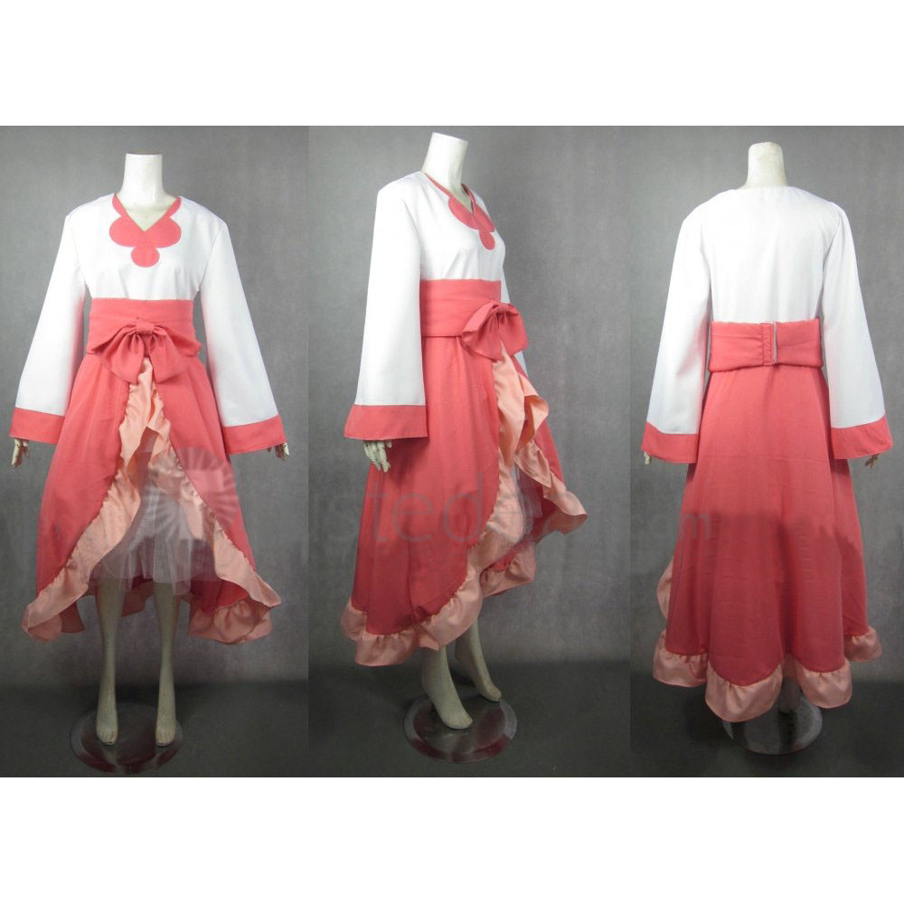 Pokemon Iris Pink Dress Cosplay Costume
