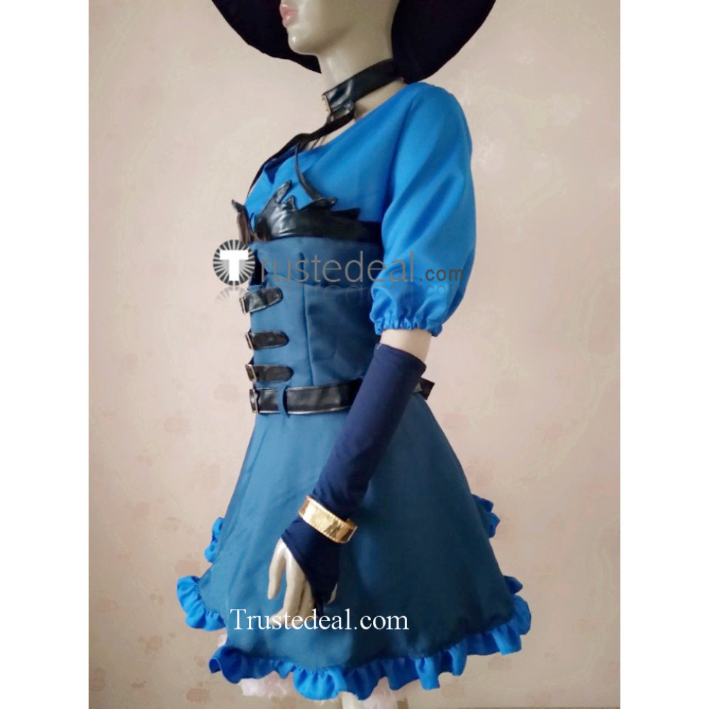 Killer Queen Cosplay Costume Maou-sama, Retry!/Demon Lord, Retry! Blue Suit  Custom Made L321