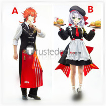 Genshin Impact KFC Diluc Noelle Maid Cosplay Costumes