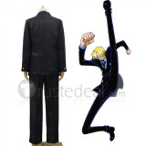 One Piece Sanji Black Suit Cosplay Costume