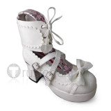 Shiny Purple Bows Lolita Shoes