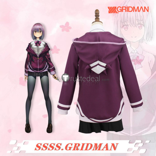 SSSS.Gridman Akane Shinjo Purple Black Cosplay Costume