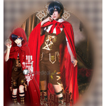 Kuroshitsuji Black Butler Ciel Red Riding Hood Halloween Cosplay Costume