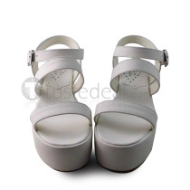 White Classic Lolita Sandals