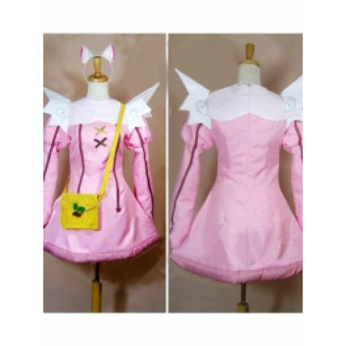 Kaitou Tenshi Twin Angel Kurumi Hazuki Pink Cosplay Costume