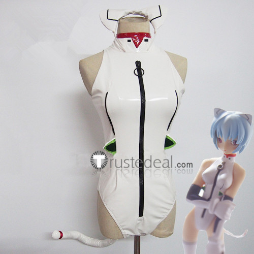 Neon Genesis Evangelion Rei Ayanami White Jumpsuit Cosplay Costume