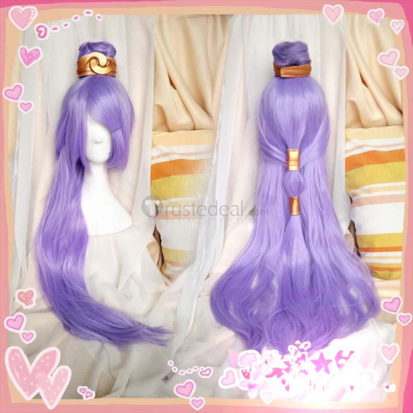 League of Legends Irelia Order of the Lotus Purple Cosplay Wig