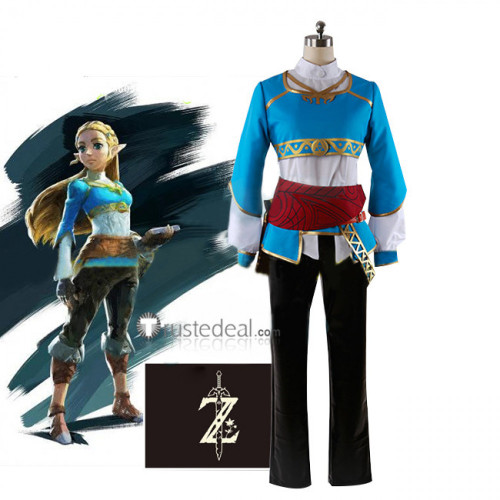 The Legend of Zelda Breath of the Wild Princess Zelda Cosplay Costume