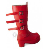 One Piece Perona Red Platform Cosplay Boots Shoes