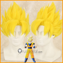 Dragon Ball Son Goku Yellow Spiky Cosplay Wig
