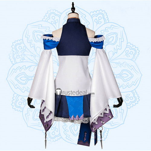 SINoALICE Kaguya Cleric Blue White Cosplay Costume