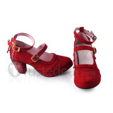 Red Velvet Lolita Shoes