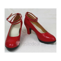 D.Gray-man Lenalee Lee Red Cosplay Shoes Heels