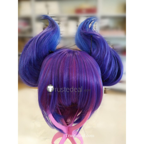 League of Legends LOL Lux Water Light Ice Mystic Dark Elementalist Cosplay Wig