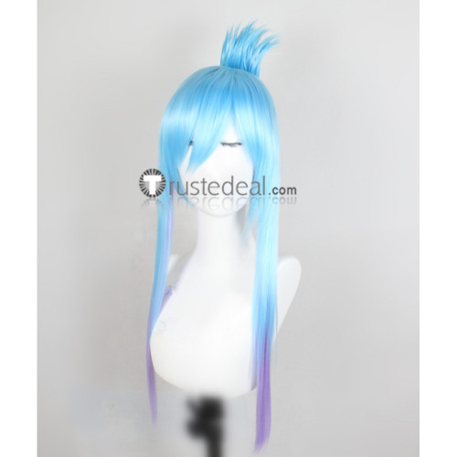 Plunderer Hina Blue Cosplay Wigs