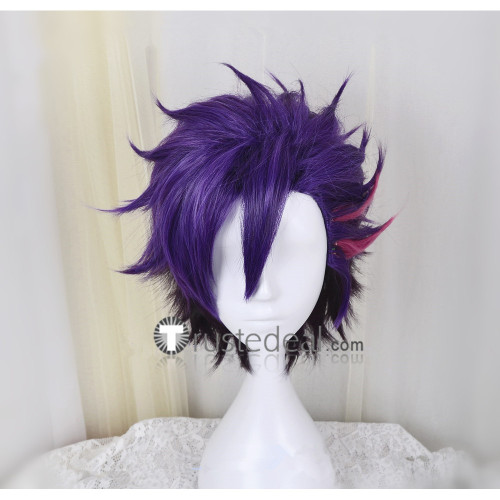 Tsukiuta Six Gravity Mutsuki Hajime Purple Cosplay Wig