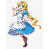 Sword Art Online Alicization Alice Zuberg Blue Maid Dress Cosplay Costumes